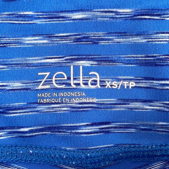 ZELLA Workout Leggings, Blue/White/Navy, Size XS - Picture 6 of 6